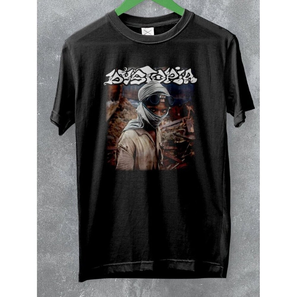 Dystopia The Aftermath Punk Metal Band Album Cover Graphic T-Shirt .